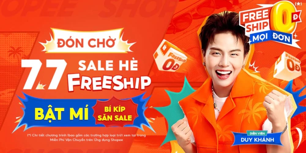 Shopee 7.7: Lễ Hội Freeship, Săn Sale Ngập Tràn