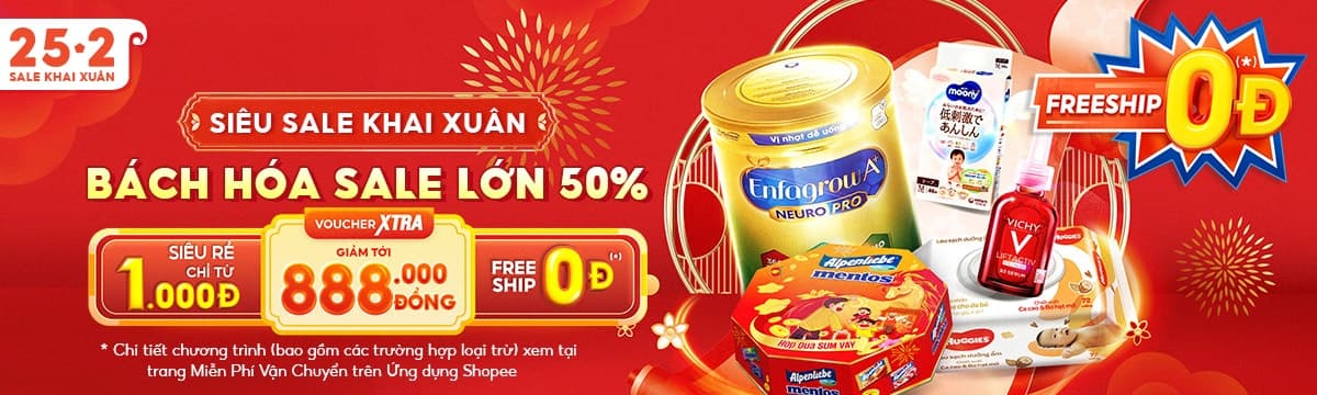 banner ưu đãi shopee