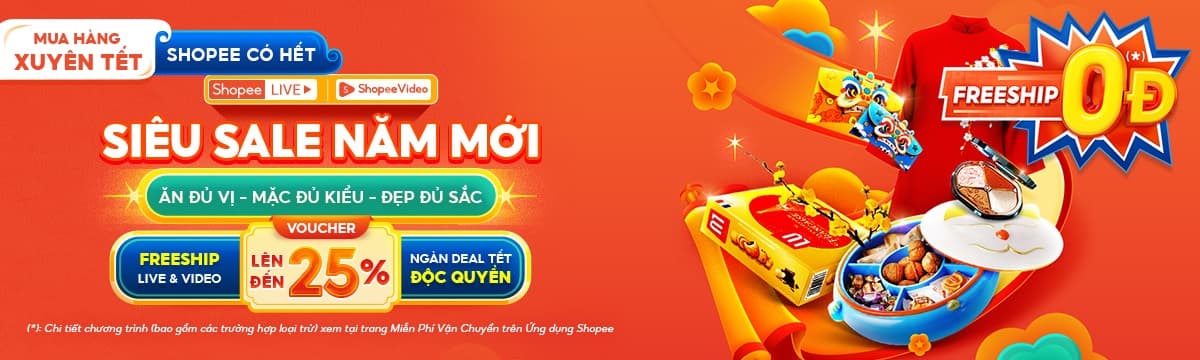 banner ưu đãi shopee