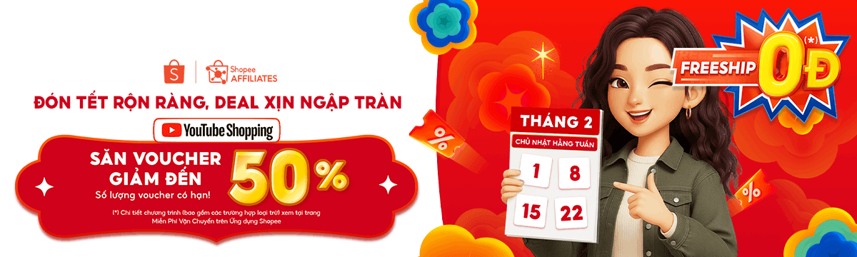 banner ưu đãi shopee