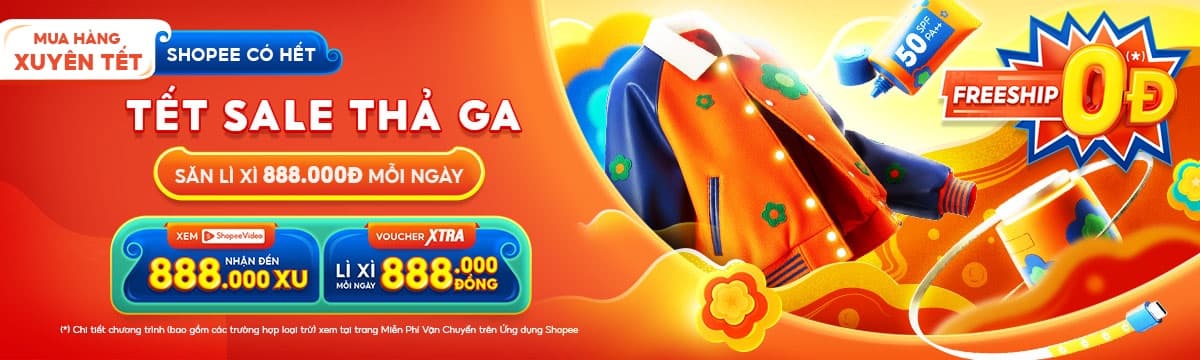 banner ưu đãi shopee